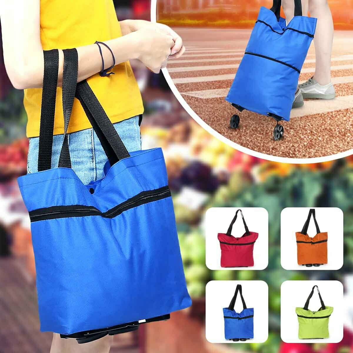BOLSA DE COMPRA PLEGABLE CON RUEDAS